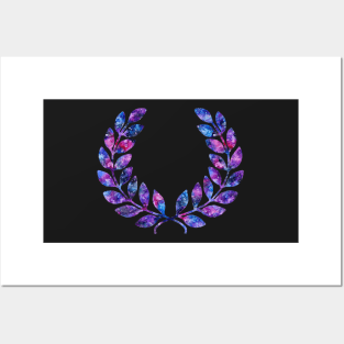 Galaxy laurel wreath Posters and Art